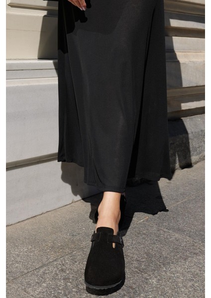 Oslo Hakiki Deri Mantar Taban Ortopedik Unisex Terlik indirimleri