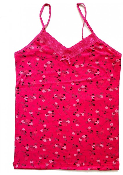 5 Adet Kadın Askılı Desenli Atlet Dantelli Empirme Pamuklu Penye D1-5 fırsatları