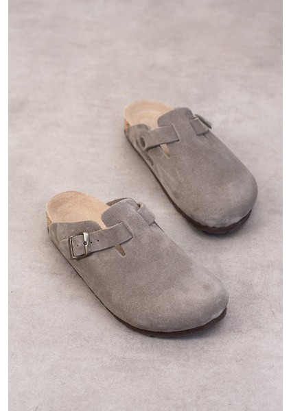 Oslo Hakiki Deri Mantar Taban Ortopedik Unisex Terlik modelleri