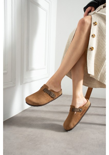 Oslo Hakiki Deri Mantar Taban Ortopedik Unisex Terlik fiyatları