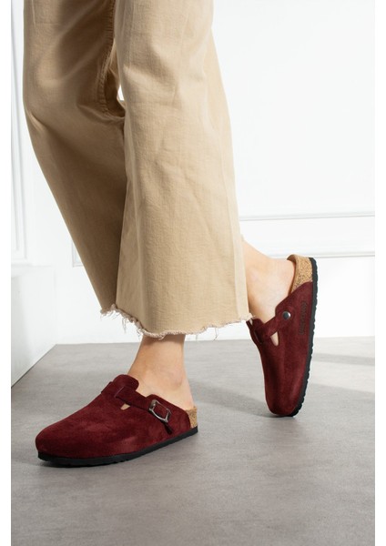 Oslo Hakiki Deri Mantar Taban Ortopedik Unisex Terlik fiyatları