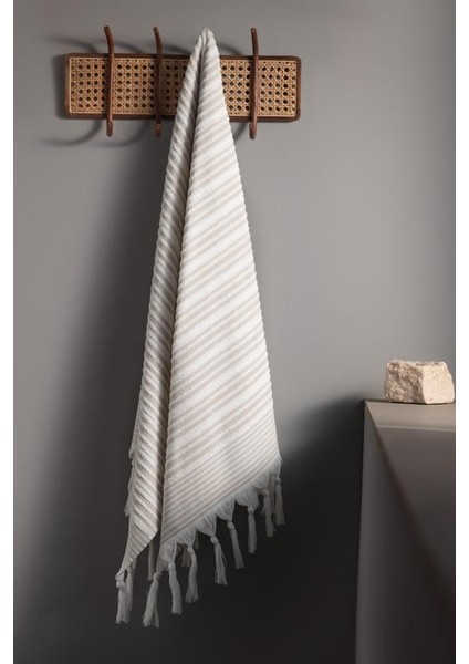 Yeni Sezon Pile Hamam Banyo Havlusu - Bej