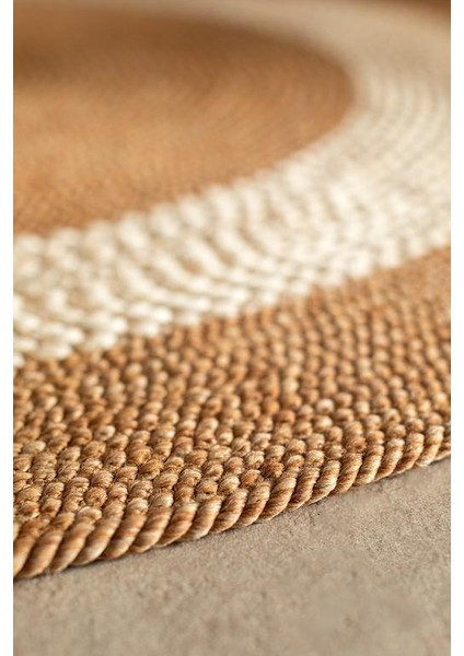 Yeni Sezon Alsace Yuvarlak Kilim - Naturel/krem - 120 cm - Naturel/krem fırsatları