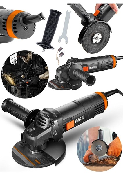 Alman 4200 W Metal Şanzuman Bakır Sargılı Avuç Içi Taşlama Demir Metal Kesme Makinesi Sprel 125 mm fiyatları