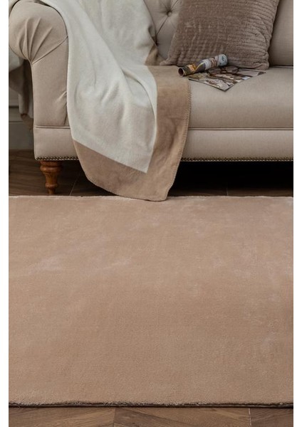 Yeni Sezon Carol Saçaklı Halı - Vizon - 80X300 cm - Vizon