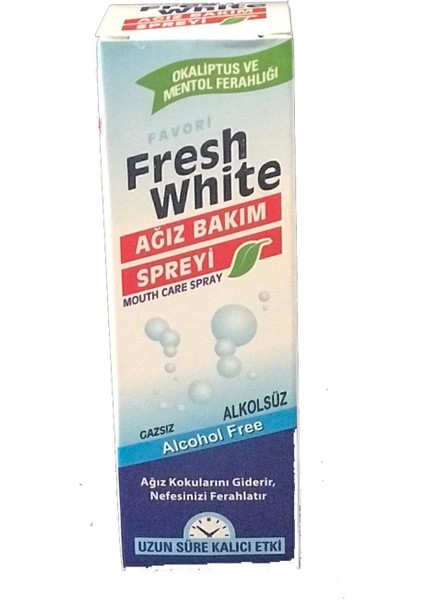 Fresh Whıte Ağız Bakım Spreyi 30 Ml. 12'li Paket modelleri
