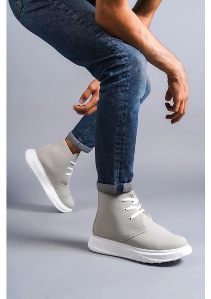 SLW204 Franca Bağcıklı Süet Erkek Spor Bot Bt - Gri modelleri