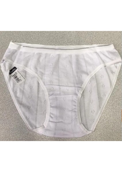 Jakarlı Bikini-Külot -12 Adet- Beyaz fiyatları