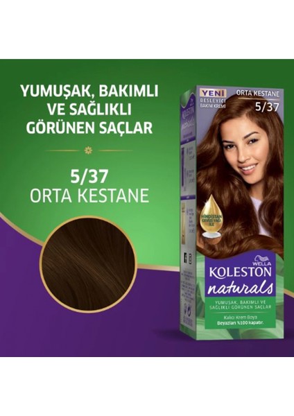 Naturals Saç Boyası Orta Kestane 5/37 fiyatları