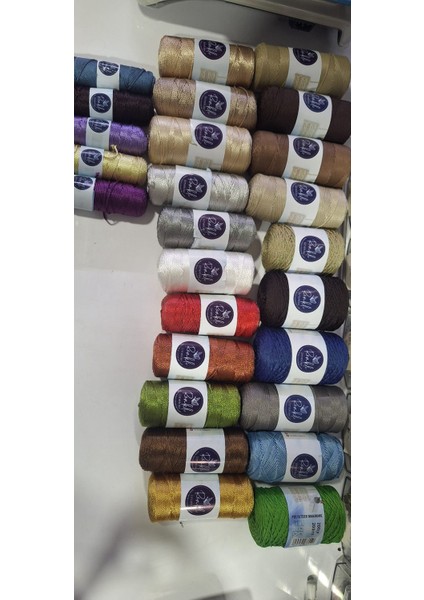 Renkli Ilmekler Polyester Makrome 200GRM fırsatları