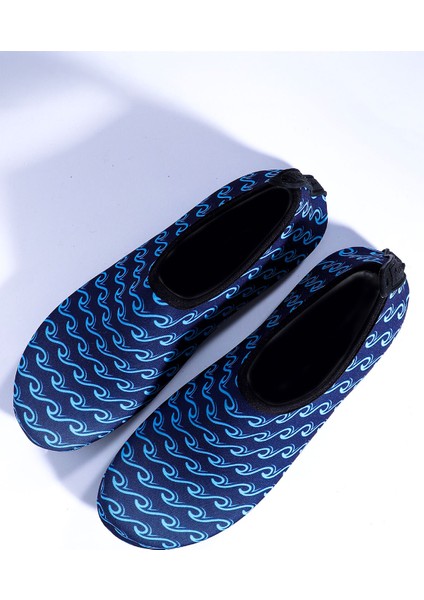 Wave Kaymaz Tabanlı Esnek Hafif Dayanıklı Lacivert Erkek Havuz Plaj Deniz Ayakkabısı indirimleri