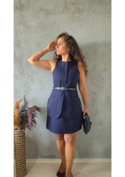 Takım Görünümlü Kemerli Elbise fiyatları