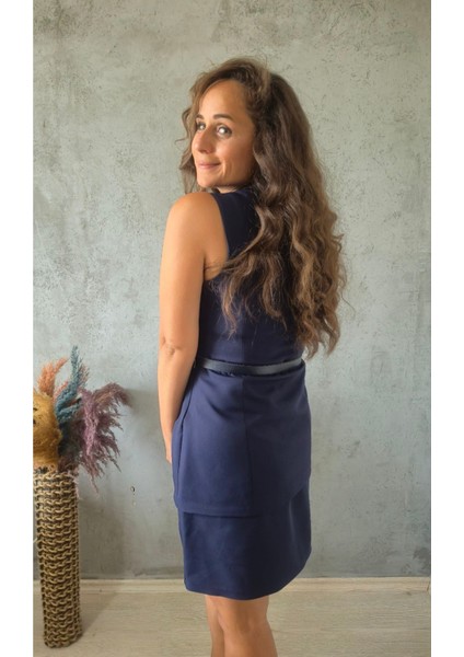 Takım Görünümlü Kemerli Elbise modelleri