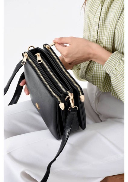 ,üç Bölmeli,fermuar Detaylı ,bayançapraz Çantası fiyatları