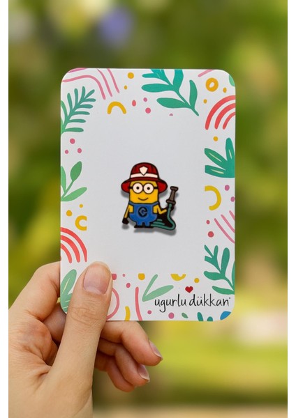 Itfaiyeci Bob Minion Rozeti