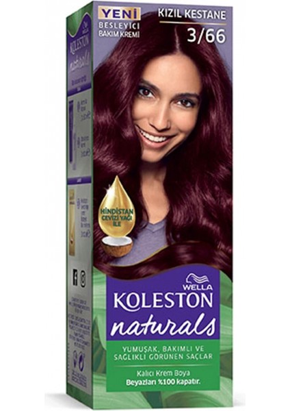 Naturals Saç Boyası Kızıl Kestane 3/66