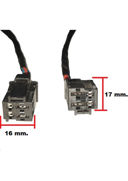 Gn Soket 4 Dısı Mını Role Yuva 4 Kablolu