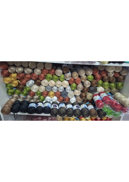 Renkli Ilmekler Polyester Makrome 100GRM fırsatları