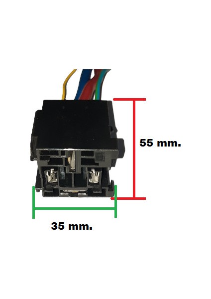 Gn Soket 2 Erkek 2 Dısı Ana Fan Role Yuvası 4 Kablolu