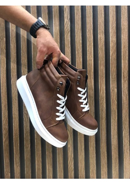 SLW202 Toronto Bağcıklı Cilt Erkek Spor Bot Bt - Taba fırsatları