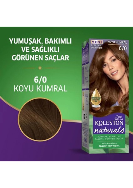 Naturals Saç Boyası Koyu Kumral 6/0 fiyatları