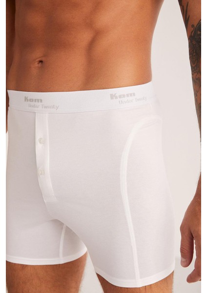 Long Şort Erkek 2li Boxer Beyaz fiyatları