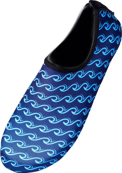 Wave Kaymaz Tabanlı Esnek Hafif Dayanıklı Lacivert Erkek Havuz Plaj Deniz Ayakkabısı fırsatları