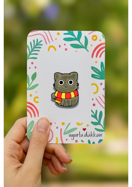 Atkılı Kedi Rozeti