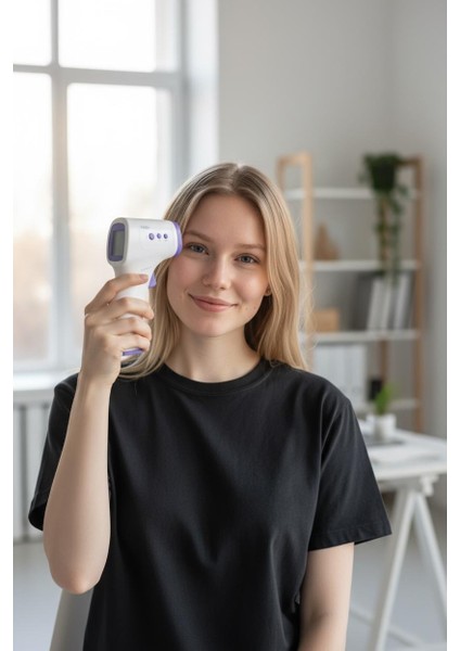 Temassız Ateş Ölçer Alın Termometresi (JA-11C) fırsatları