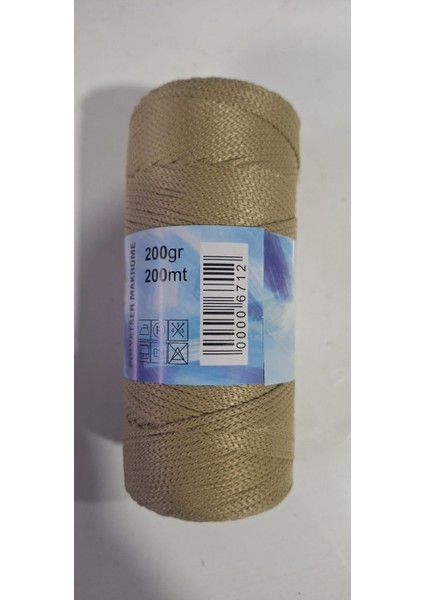Renkli Ilmekler Polyester Makrome 200GRM