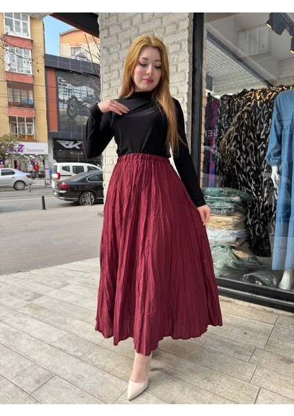 Kraş Etek Bordo modelleri