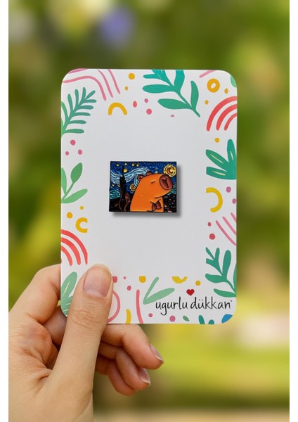 Capybara Resim Tablosu Rozeti