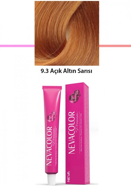 Premium 9.3 Açık Altın Sarısı - Kalıcı Krem Saç Boyası 50 G Tüp