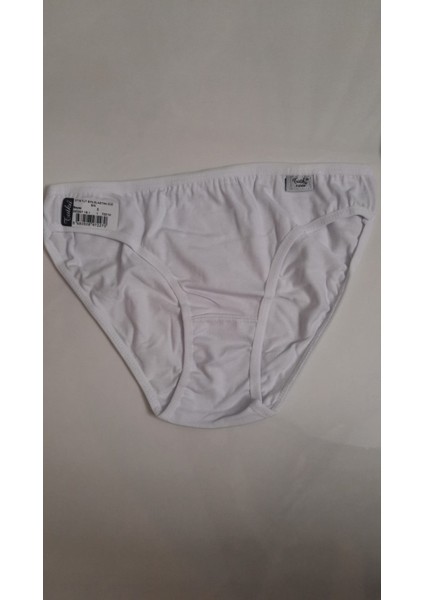 Elastan Düz Bikini-Külot -12 Adet - Beyaz fırsatları