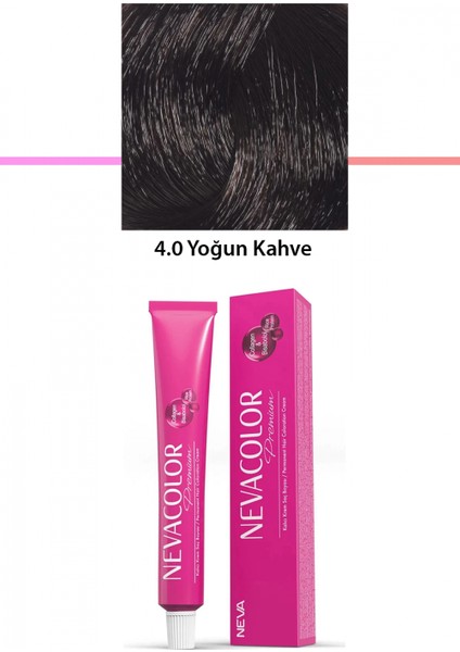 Premium 4.0 Yoğun Kahve - Kalıcı Krem Saç Boyası 50 G Tüp