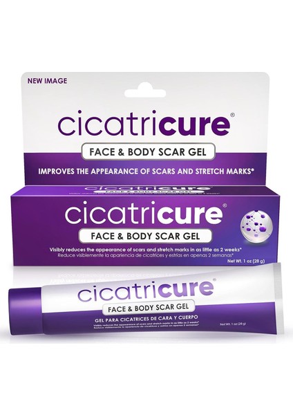 Yüz ve Vücut Iz Görünümünü Azaltmaya Yardımcı Jel 28GR