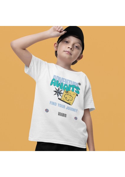 Çocuk Klasik Tişört – Yuvarlak Yaka, Günlük Kullanım Için
