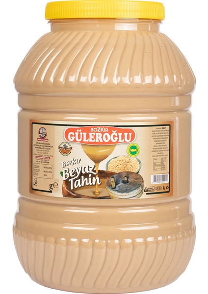 Güleroğlu Beyaz Bozkır Tahini Plastik Kutu Net 4915 gr