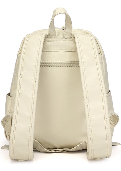 Barcelona Günlük Çok Cepli Orta Boy Kadın Sırt Çantası 1871 Bej modelleri