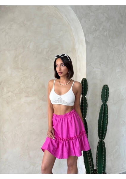 Çingene Keten Etek Fuşya S24808