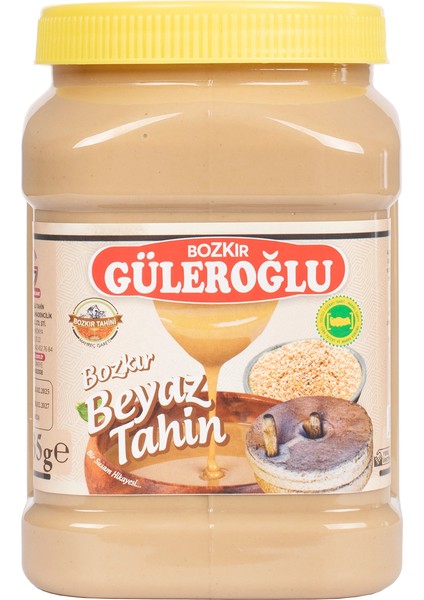Güleroğlu Beyaz Bozkır Tahini Plastik Kutu Net 935 gr