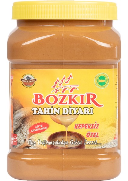 Güleroğlu Kepeksiz Bozkır Tahini Plastik Kutu Net 800 gr