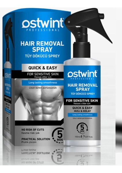 150 ml Erkek Tüy Dökücü Sprey Normal Ciltler Için