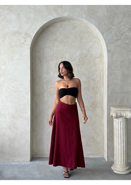 Uzun Astarlı Etek S255043