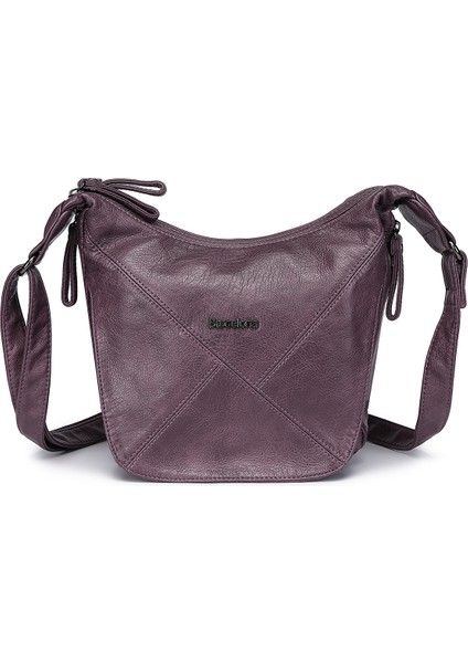 Barcelona Günlük Çapraz Askılı Kadın Postacı Çantası 1896 Mürdüm