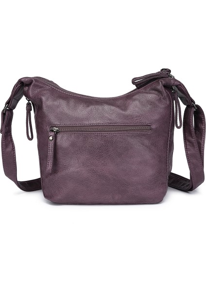 Barcelona Günlük Çapraz Askılı Kadın Postacı Çantası 1896 Mürdüm modelleri