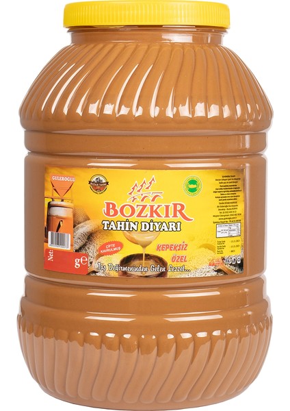 Güleroğlu Kepeksiz Bozkır Tahini Plastik Kutu Net 4915 gr