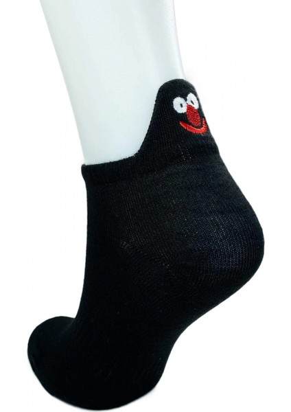 6 Çift Emoji Desen Nakış Baskılı Kadın Pamuklu Bilek Çorap fiyatları