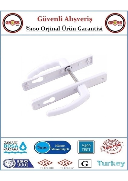 Pimapen Pvc Kapı Kolu - Yale - 2'li Takım