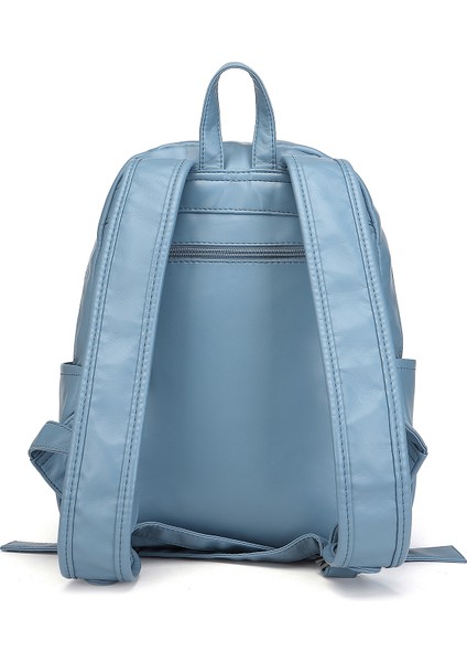 Barcelona Günlük Çok Cepli Orta Boy Kadın Sırt Çantası 1871 Jeans Mavi modelleri